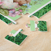 Pastel Paashaas Kleurenblok Puzzel (Zijkant)