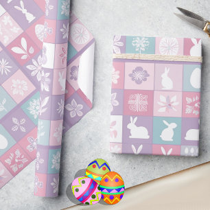 Pastel paashaas Schattigee Giftwrap Cadeaupapier