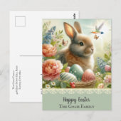 Pastel Paasvakantie gepersonaliseerd Briefkaart (Voorkant / Achterkant)