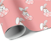 Pastel Paaswrapping papier - gepersonaliseerd (Rol Hoek)