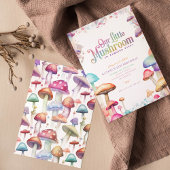 Pastel paddestoel magische bos verjaardag kaart