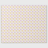 Pastel Pained Baby dinosaurussen Cadeaupapier (Vlak)