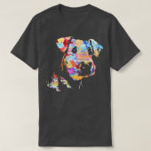 Pastel Paint Airedale Terrier Portrait T-shirt (Design voorkant)