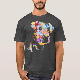 Pastel Paint Airedale Terrier Portrait T-shirt