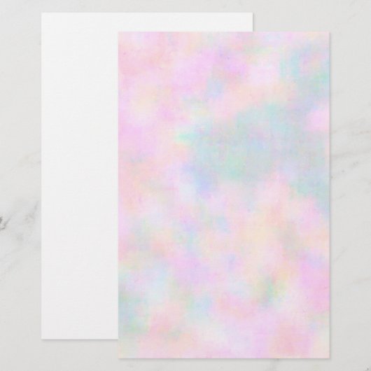 Pastel Paint Briefpapier (Voorkant / Achterkant)