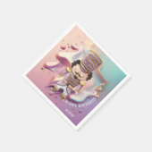 Pastel Paint Splash Notenkraker Servet (Hoek)