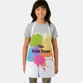 Pastel Paint Splats gepersonaliseerd Schort (Insitu)