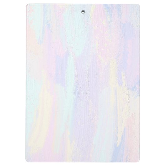 Pastel Paint Strokes Klembord (Achterkant)