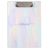 Pastel Paint Strokes Klembord (Voorkant)