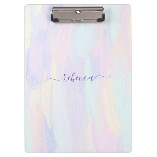 Pastel Paint Strokes Klembord (Voorkant)