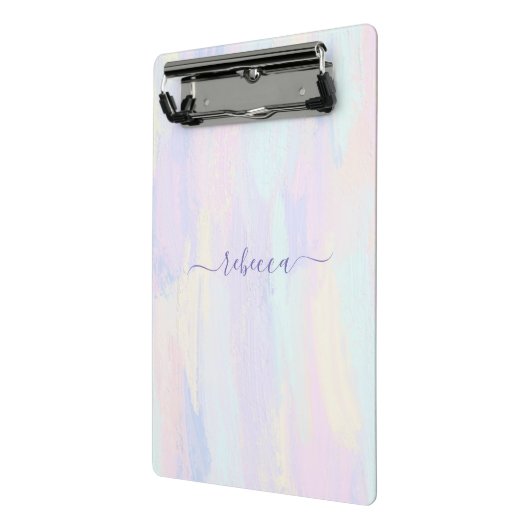 Pastel Paint Strokes Mini Klembord (Angled2)