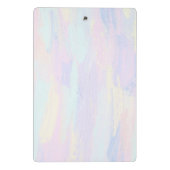 Pastel Paint Strokes Mini Klembord (Achterkant)