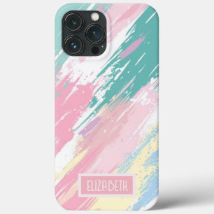 Pastel Paint Strokes Patroon iPhone / iPad case