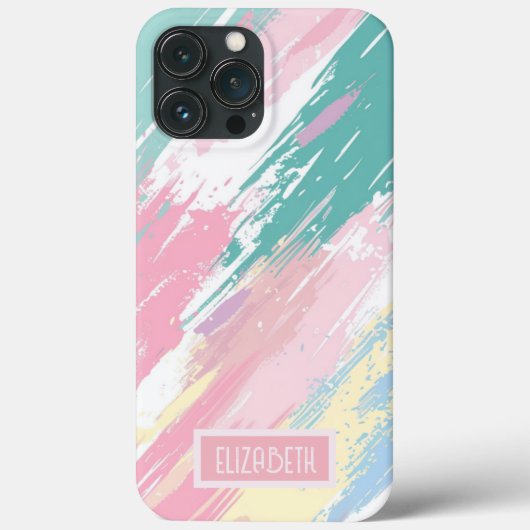 Pastel Paint Strokes Patroon iPhone / iPad case (Achterkant)