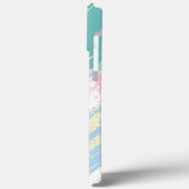 Pastel Paint Strokes Patroon iPhone / iPad case (Achterkant / Links)