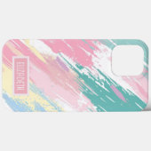 Pastel Paint Strokes Patroon iPhone / iPad case (Achterkant (horizontaal))