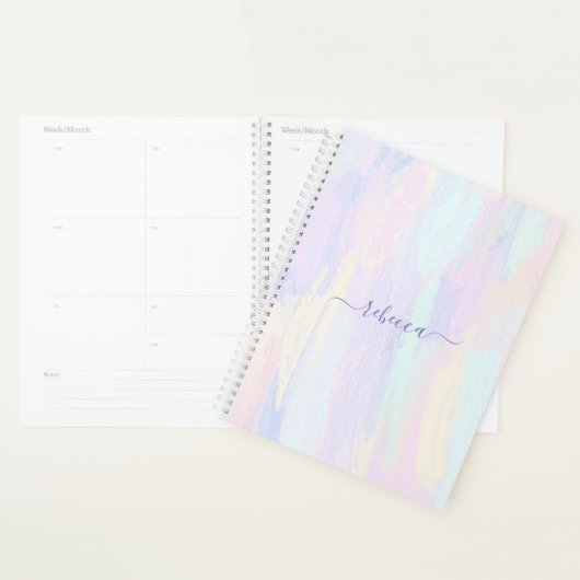 Pastel Paint Strokes Planner (Display)