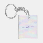 Pastel Paint Strokes Sleutelhanger (Voorkant Links)