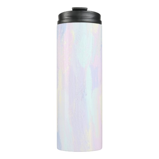 Pastel Paint Strokes Thermosbeker (Voorkant)