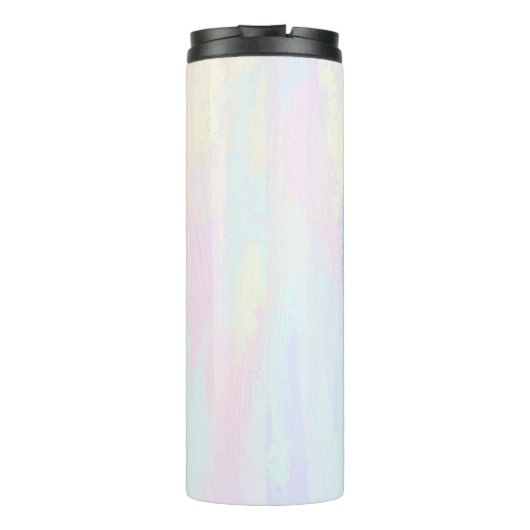 Pastel Paint Strokes Thermosbeker (Achterkant)