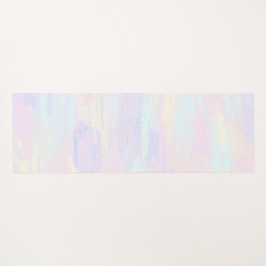 Pastel Paint Strokes Yogamat (Achterkant (horizontaal))