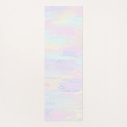 Pastel Paint Strokes Yogamat (Achterkant)