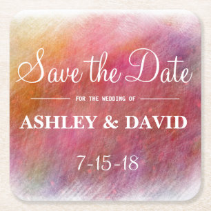 Pastel Paint White Background Onderzetter