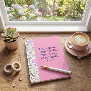 Pastel paisley lint notitieblok