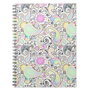 Pastel paisley notitieboek