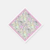 Pastel paisley servetten (Hoek)