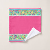 Pastel paisleyrand bad handdoek (Wasdoekje)