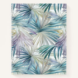 Pastel Palm Leaf Patterned Spiral Notitieboek