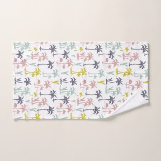 Pastel Palm Tree (palmpalmstructuur) op het strand Bad Handdoek (Handdoek)