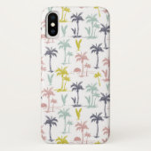 Pastel Palm Tree (palmpalmstructuur) op het strand Case-Mate iPhone Case (Achterkant)