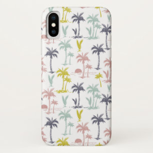 Pastel Palm Tree (palmpalmstructuur) op het strand Case-Mate iPhone Case
