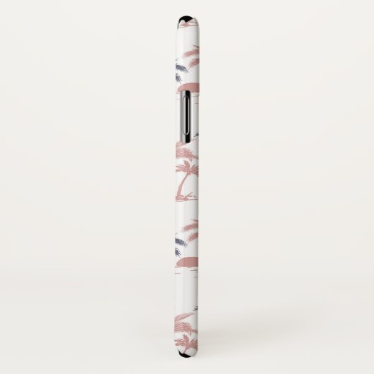 Pastel Palm Tree (palmpalmstructuur) op het strand Case-Mate iPhone Case (Achterkant / rechts)