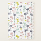 Pastel Palm Tree (palmpalmstructuur) op het strand Planner (Achterkant)