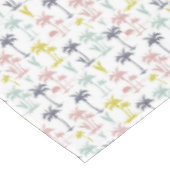 Pastel Palm Tree (palmpalmstructuur) op het strand Tafelkleed (Gekanteld)