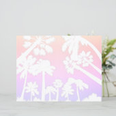 Pastel palmbomen die papier schrijven (Staand voorkant)