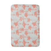 Pastel palmboom patroon badmat (Voorkant Verticaal)