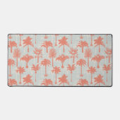 Pastel palmboom patroon bureaumat (Voorkant)
