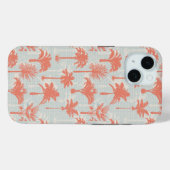Pastel palmboom patroon Case-Mate iPhone case (Achterkant (horizontaal))