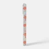 Pastel palmboom patroon iPhone 15 case (Linkerkant)