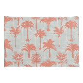 Pastel palmboom patroon kussensloop (Achterkant-Rechts)