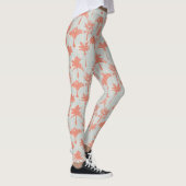 Pastel palmboom patroon leggings (Rechts)