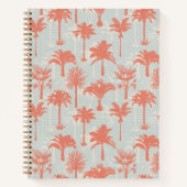Pastel palmboom patroon notitieboek (Voorkant)