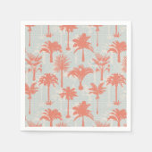 Pastel palmboom patroon servet (Voorkant)