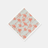 Pastel palmboom patroon servet (Hoek)