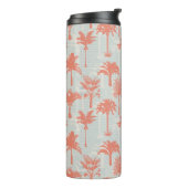 Pastel palmboom patroon thermosbeker (Gedraaid links)
