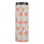 Pastel palmboom patroon thermosbeker (Achterkant)